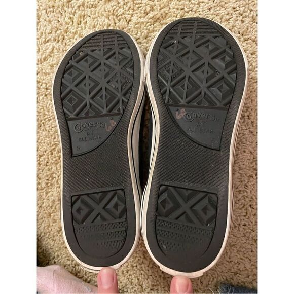 Converse CTAS Girl's Pre-owned Purple/Black Leopard Hi Top Sneakers -sz. 5 RARE - Picture 5 of 5